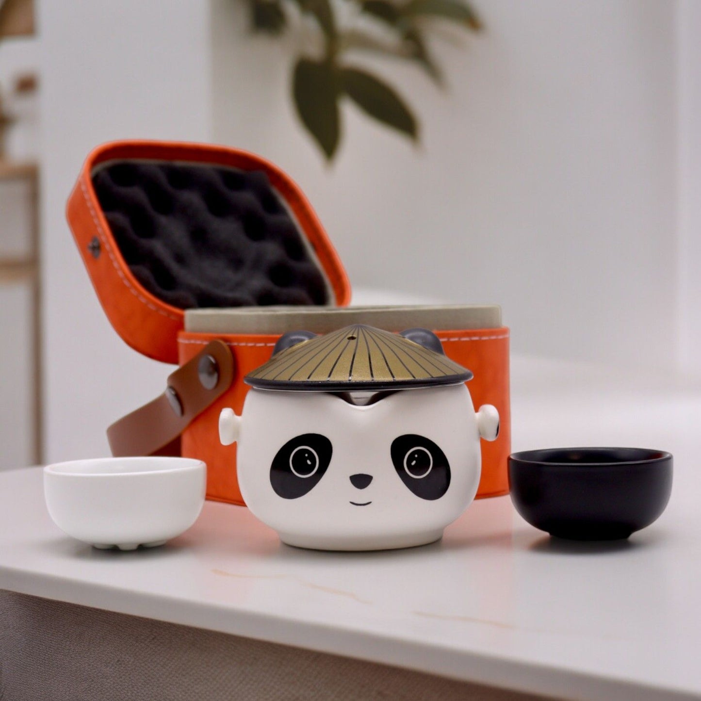 Kung Fu Panda Teekannen Set Mit Zwei Tassen Im Reiseetui