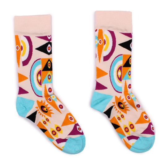 Hoppende Hasen Bambus Socken Psychedelisches Böse Auge 36-40