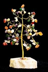 Gemischter Edelstein Baum mit 80 Steinen