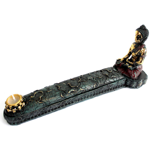 Antiker Buddha Räuchergefäß und Box