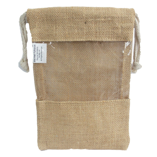Jute Fensterbeutel 25x16cm Ideal Für Schmuck Badekugeln Und Seifen