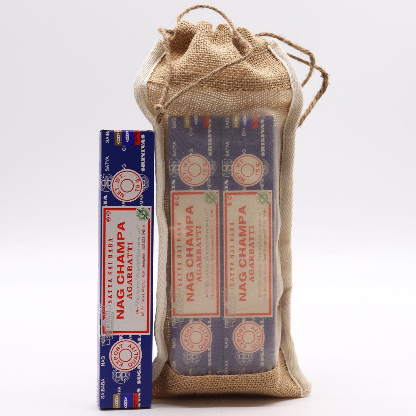 Langer Gewaschener Jutebeutel 35x15cm