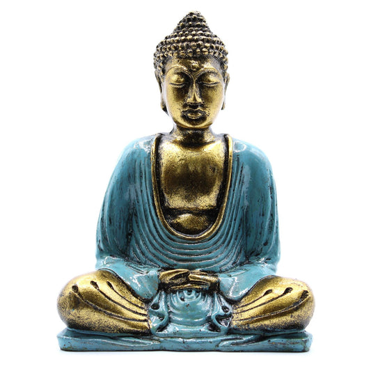 Türkis Und Gold Buddha Mittelgroß