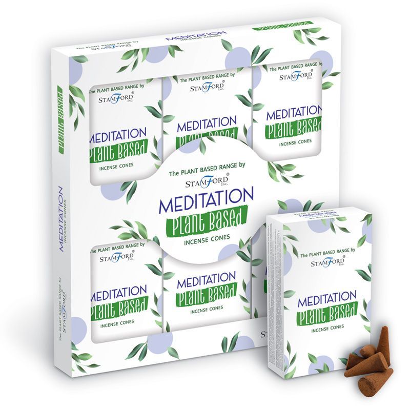 Pflanzenbasierte Räucherkegel Meditation - Premium Qualität mit Langanhaltendem Aroma