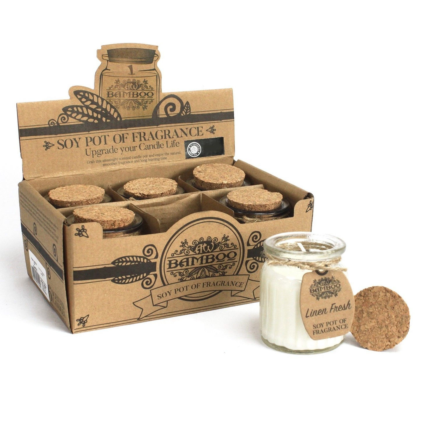 Leinenfrisch Sojakerzen Dufttopf