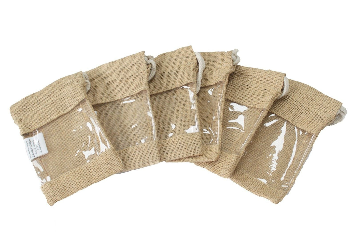 Kleine Jute Fenster Tasche 16x10cm