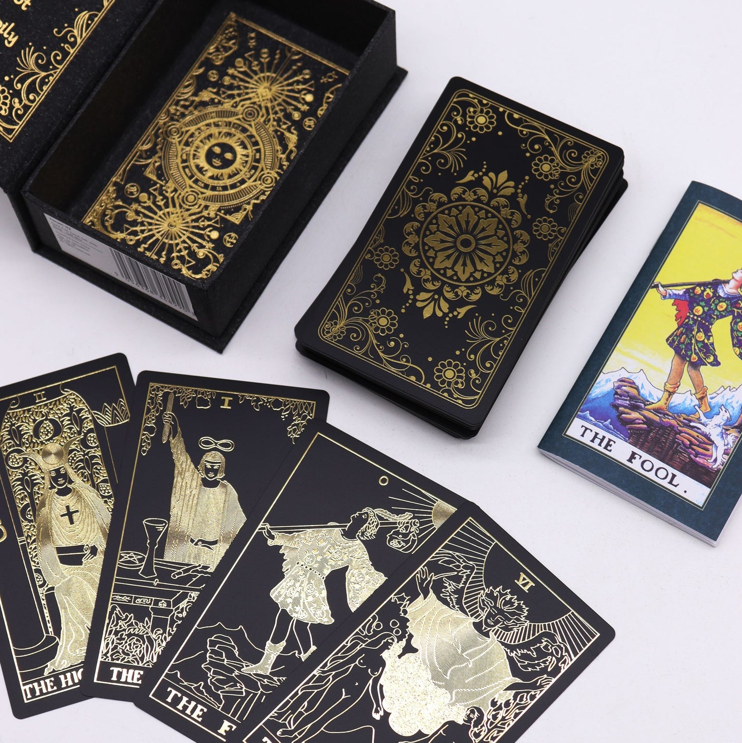 Goldfolie Tarot Set Mit Buch In Geschenkbox