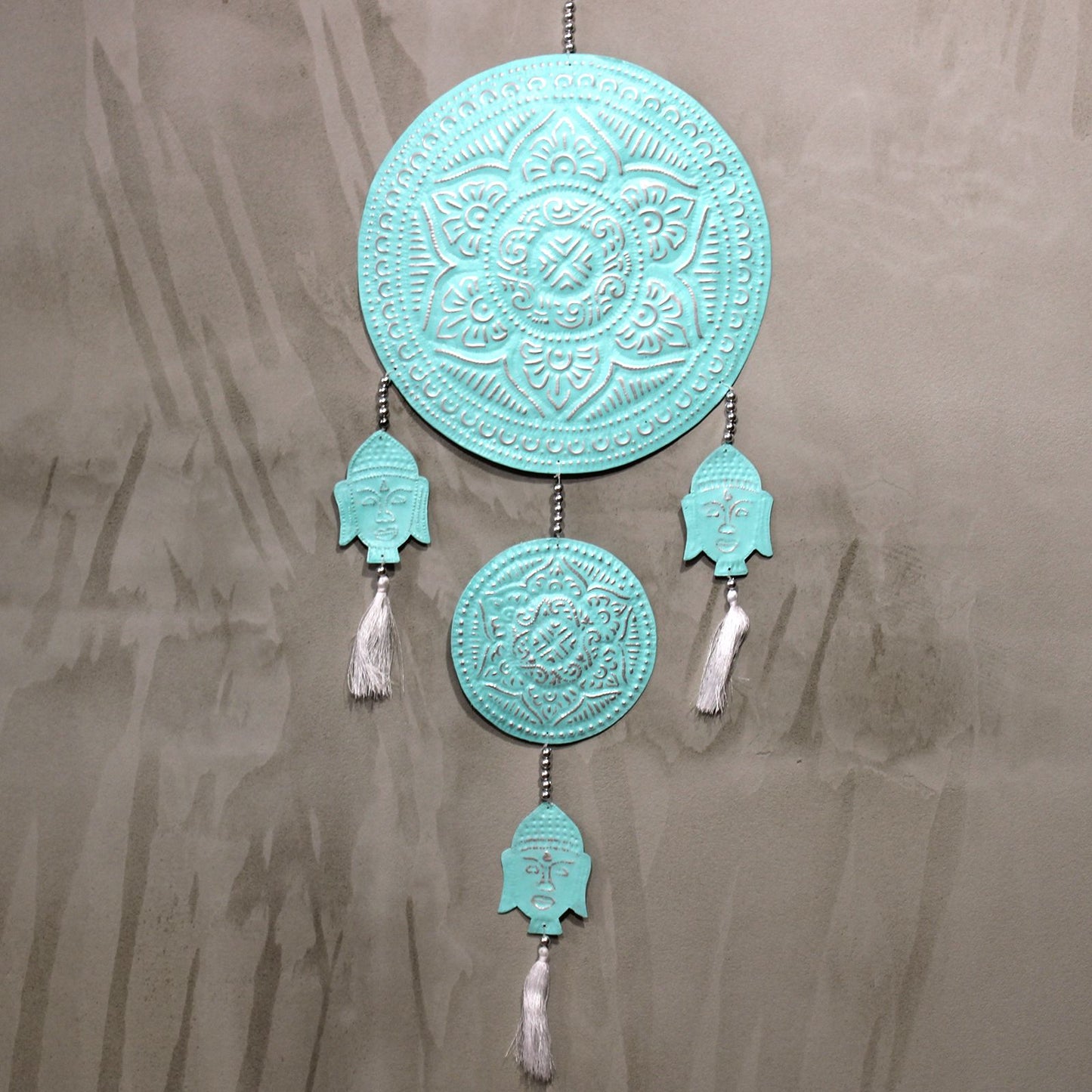 Aluminium Mobile Buddha's Bali Stil Wanddekorationen Pastellfarben