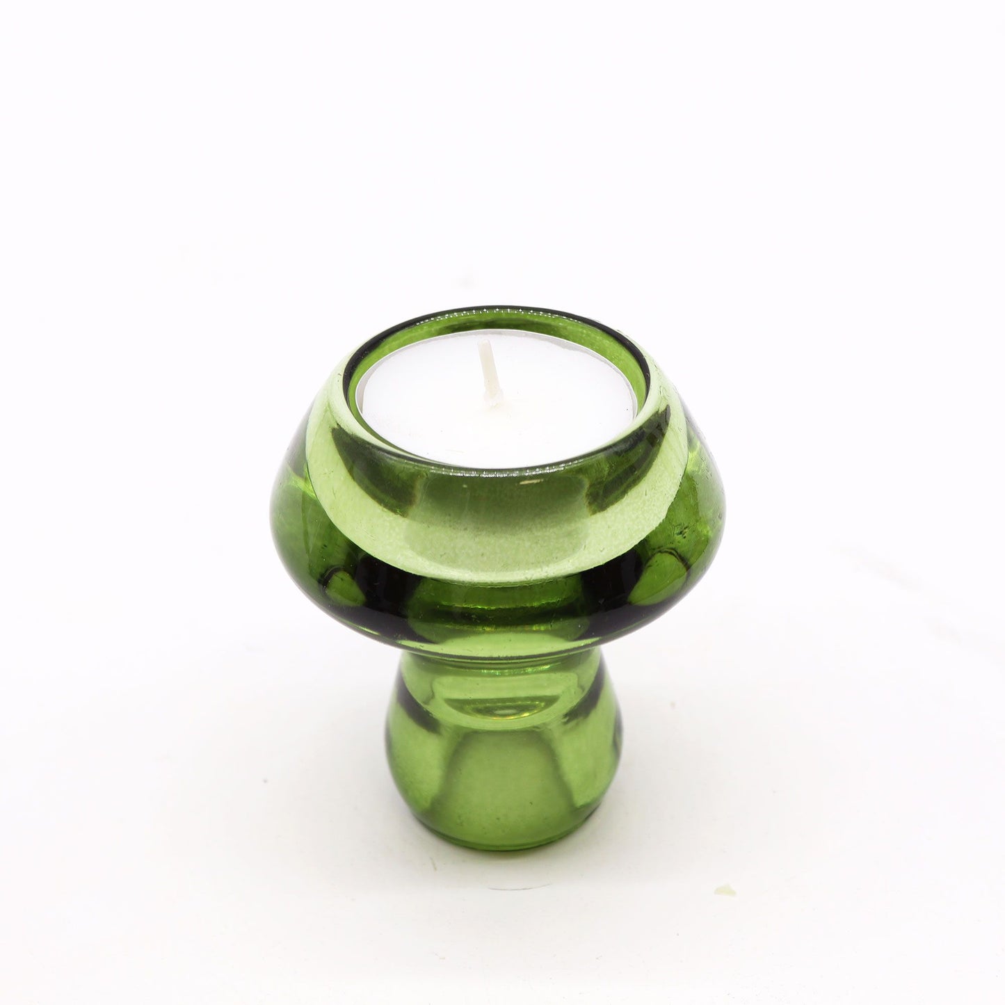 Set Aus 2 Pilz Flip Dinner Kerzenhalter Teelichthalter Garten Jade
