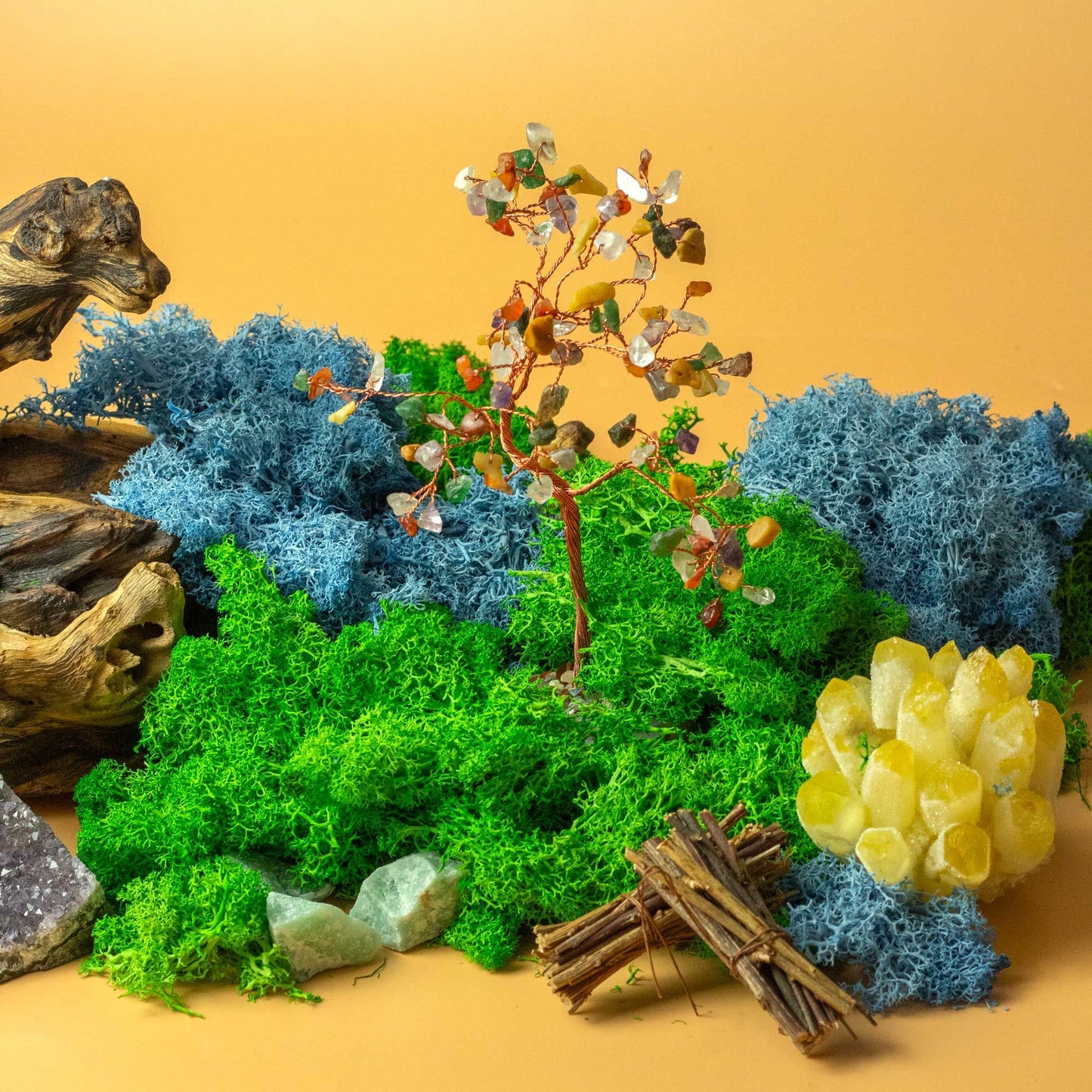 Qualitätsdekorationsrennmoss Feuerrot 635g Box