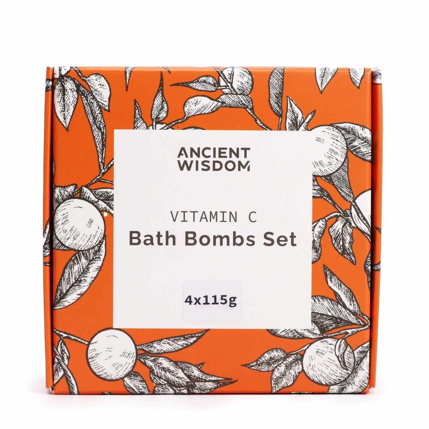 Spritzige Vitamin C Badebomben Set Aromatherapie Quartett