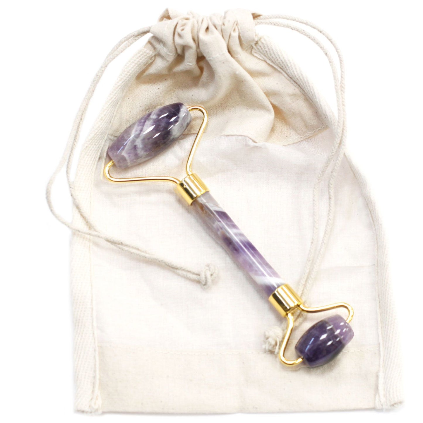 Edelstein Gesichtsmassage Roller - Amethyst