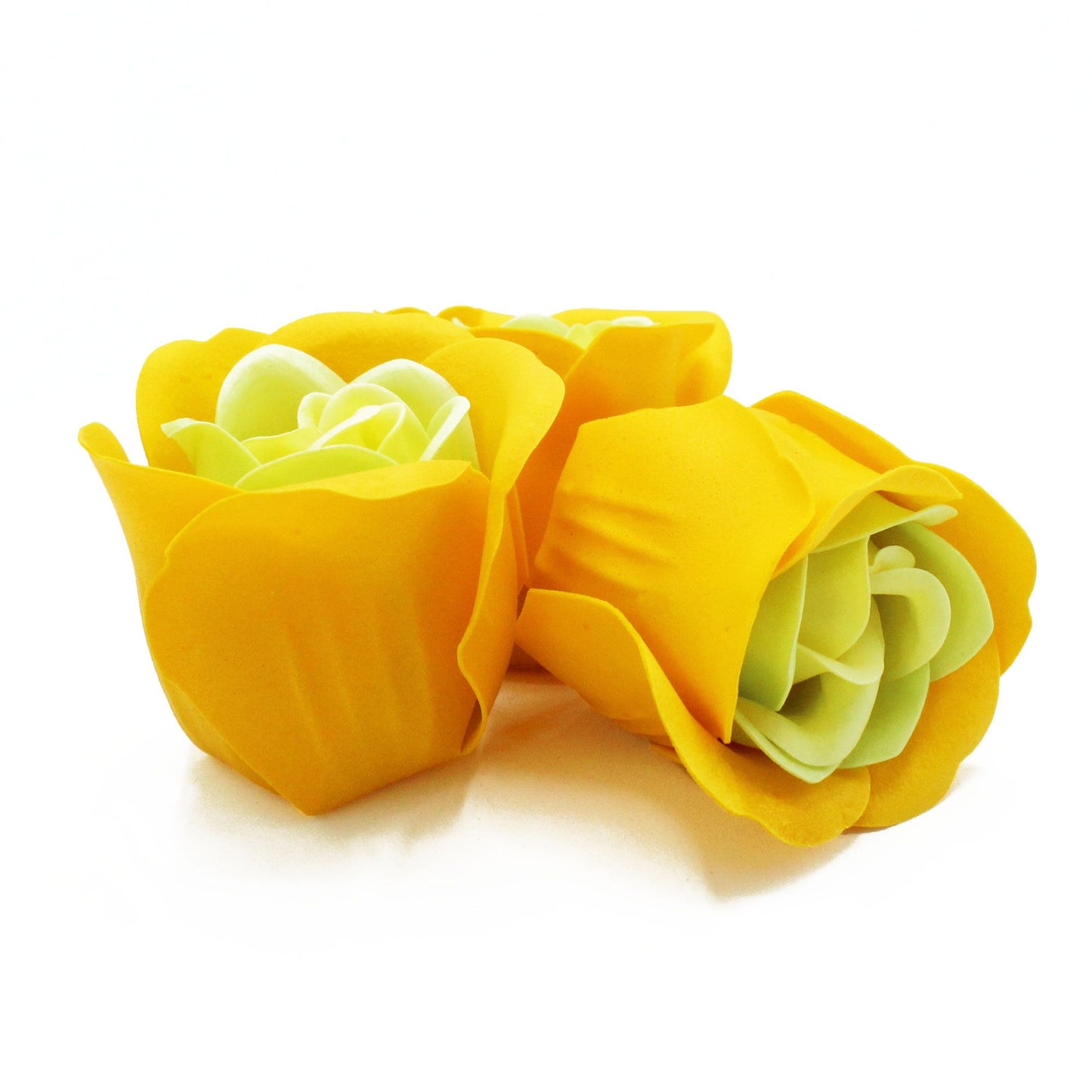 Set Mit 3 Seifenblumen Herzbox - Frühlingsrosen