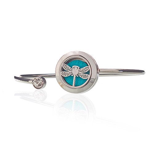 Aromatherapie Schmuck Kristall Armband Libelle 20mm