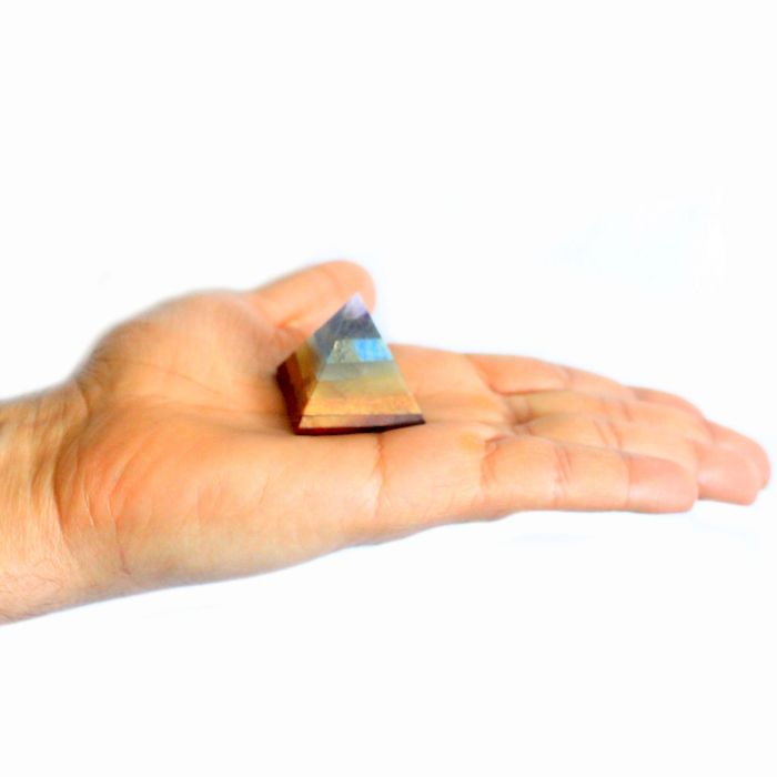Chakra Pyramide 30-35mm Aus Edlen Steinen