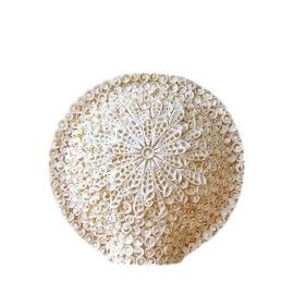 Boho Muschel Lampe - Cut Art Muschel Groß Rund - 30cm