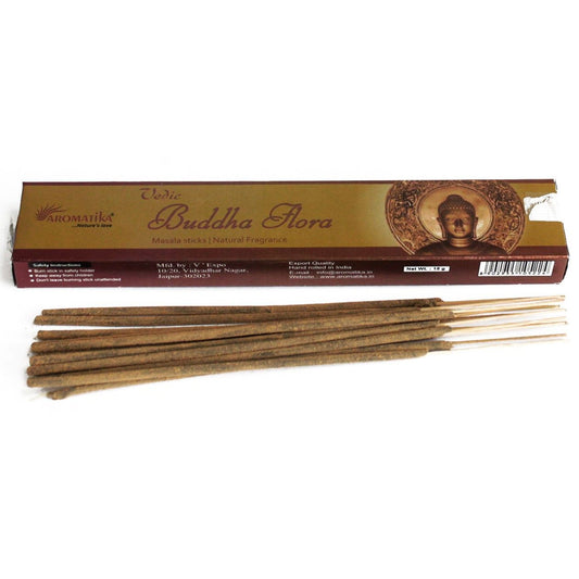Vedic Räucherstäbchen Buddha Flora mit Holz- und Blütenduft