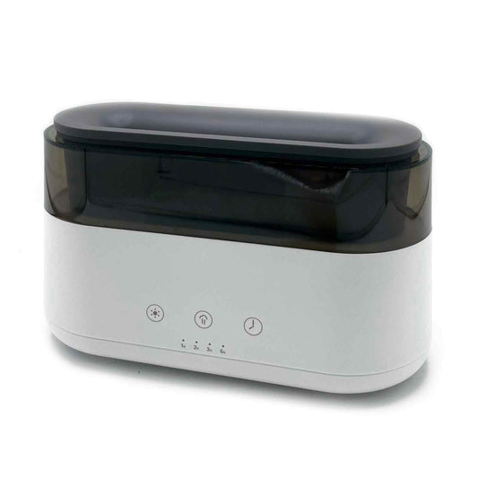 Moderner Aroma Diffuser Mit LED Uhr USB-C Flammeneffekt