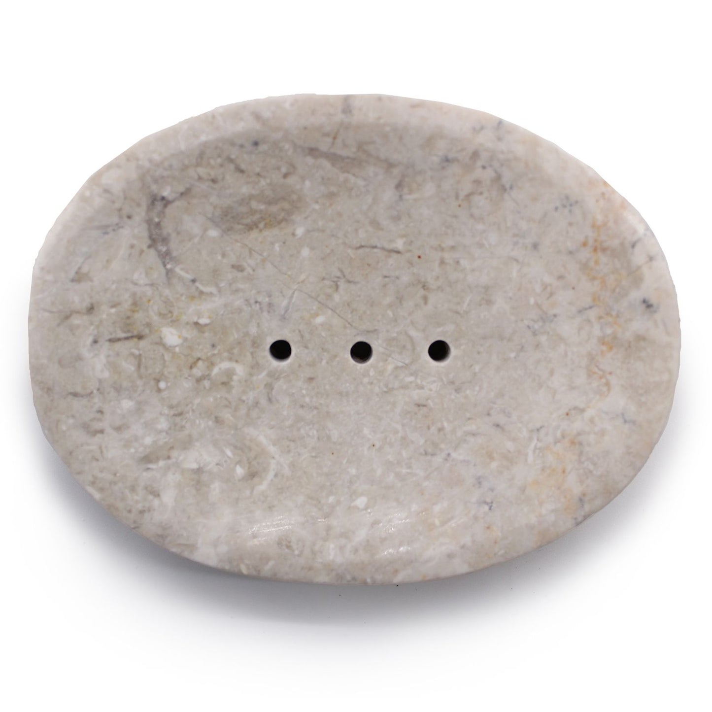 Klassische Oval Cream Marmor Seifenschale