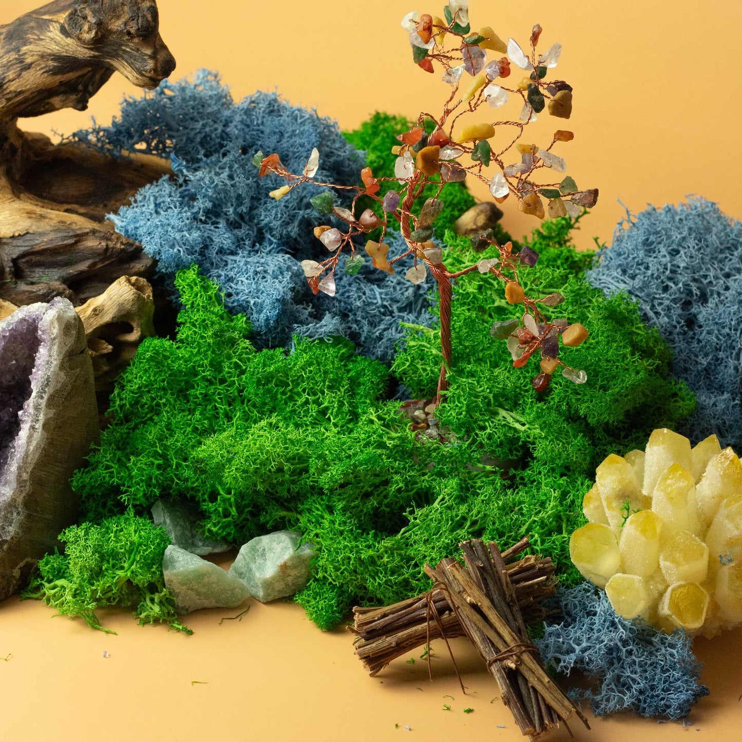 Qualitätsdekoration Rentiermoos - Lavendel - 635g Box