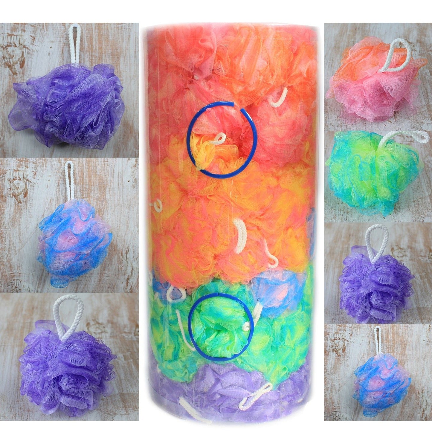 Schöne Gemusterte Scrunchies 4 Stück Sortiment im Displayröhrchen 40 Gramm