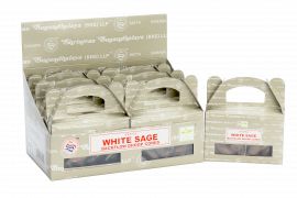 Satya Weißer Salbei Rückfluss Duftkegel Box