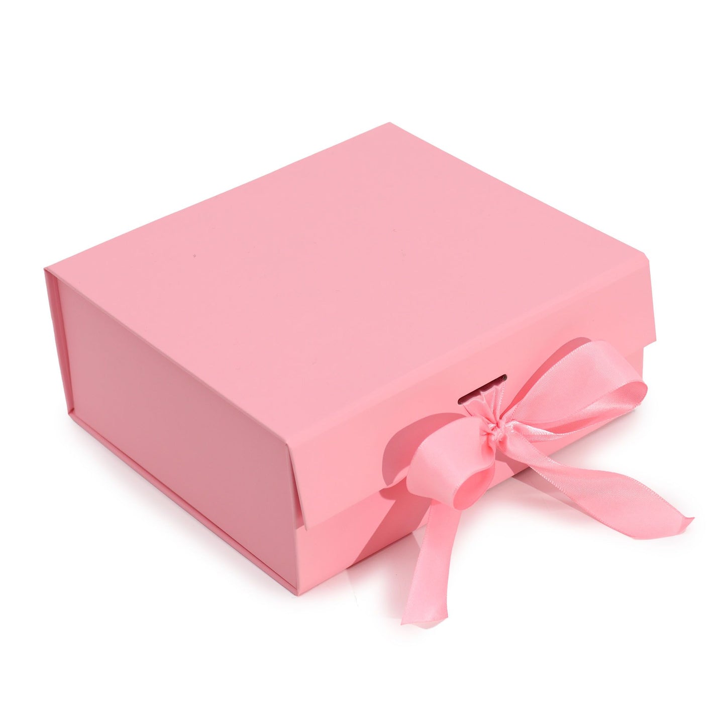 Flache Geschenkbox - Mittlere Quadratische Größe (20x18,2x8cm) - Rosa