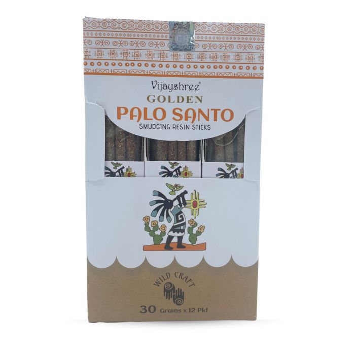 30g Goldene Palo Santo Räucherharz Stäbe 6 Stück