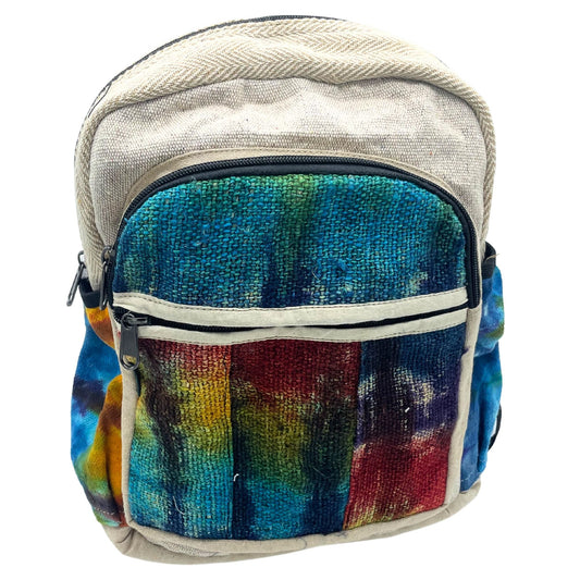Batikkunst Hanf Mittelgroßer Rucksack Ohne Druck