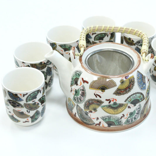 Kräuter Teekannen Set Mit China Fächern