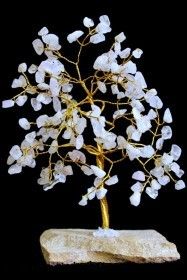Rosenquarz Edelsteinbaum Mit 160 Steinen