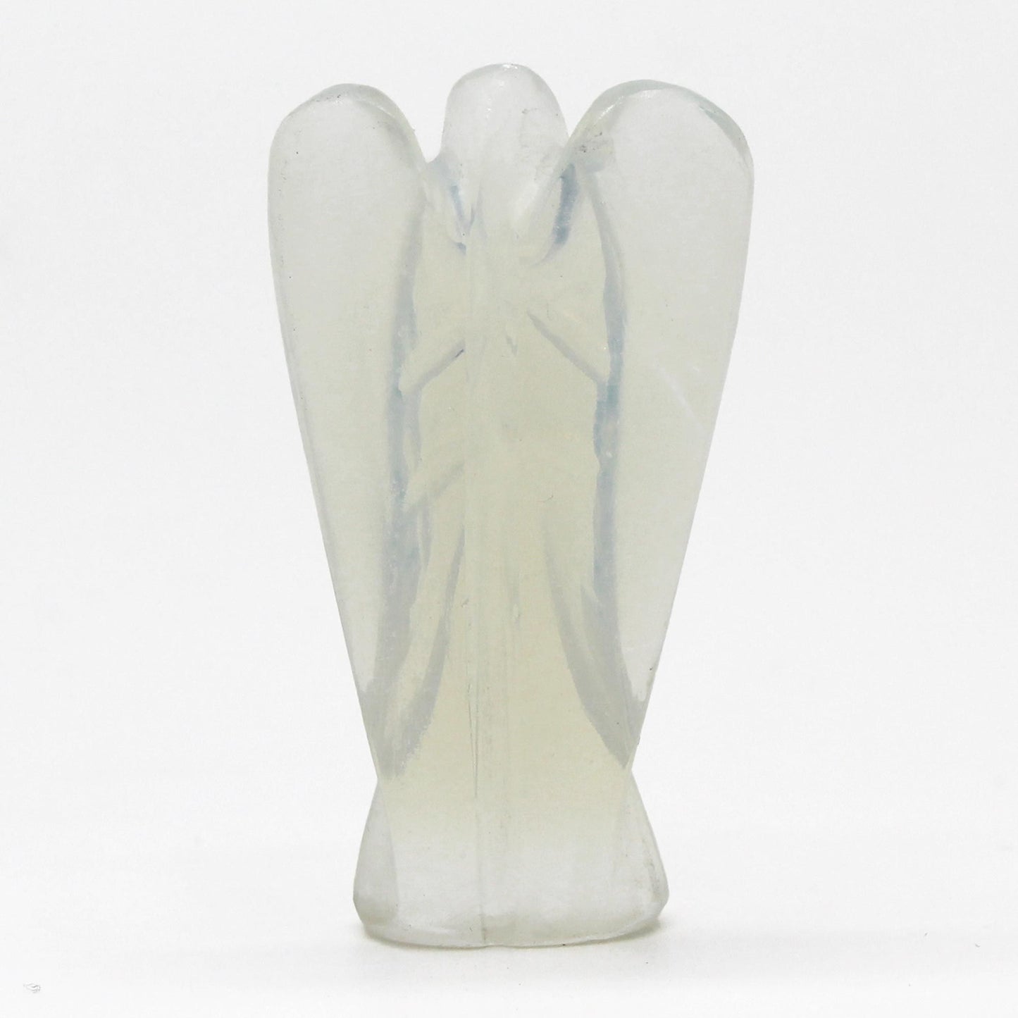 Handgeschnitzter Edelsteinengel aus Opalit