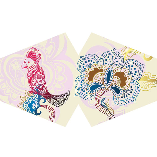 Wiederverwendbare Modische Gesichtsmaske Mandala Papagei Erwachsene