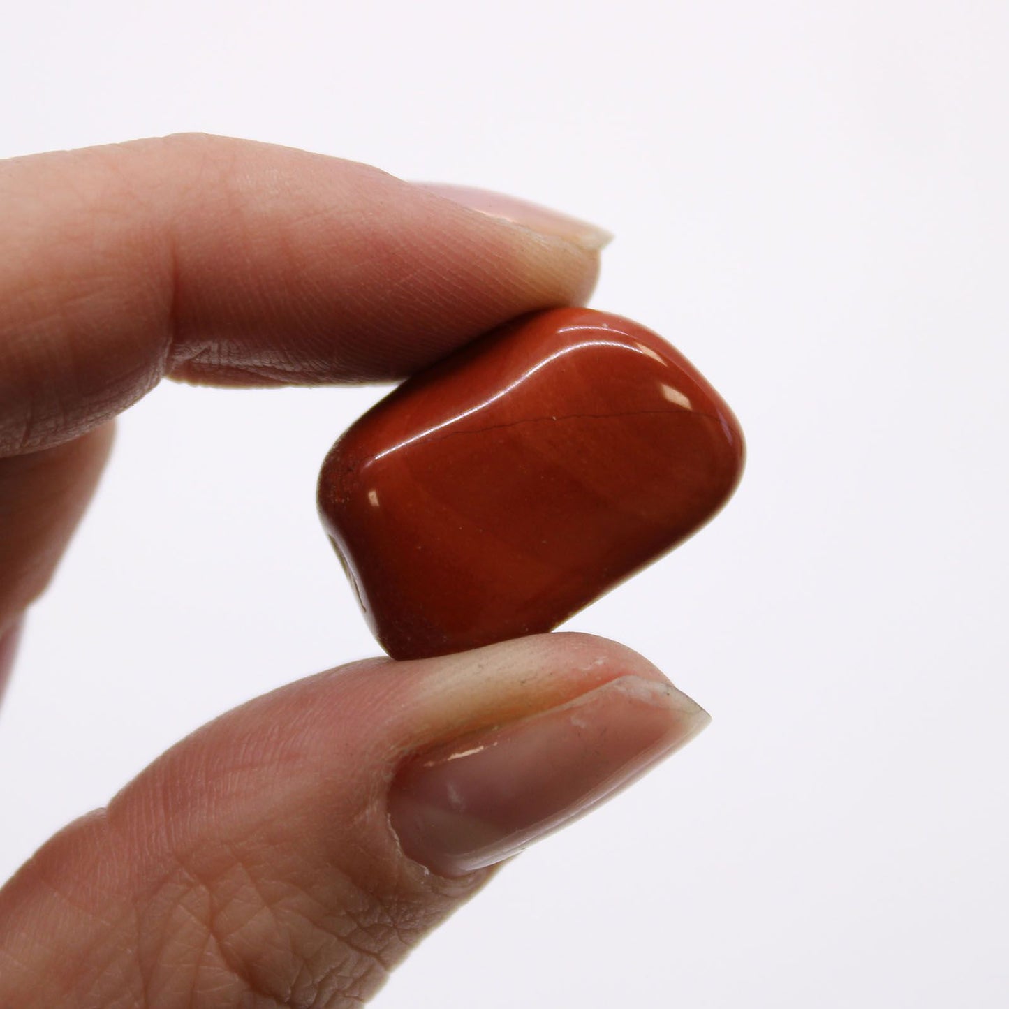 Beutel Mit 24 Kleinen Afrikanischen Tumble Steinen - Jasper - Rot