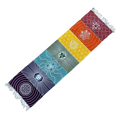 100 Prozent Baumwolle Yoga Teppich 60x200cm 7 Chakras