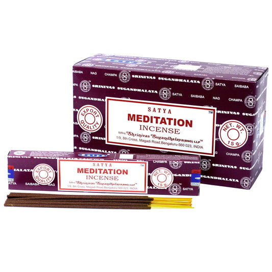 Satya Räucherstäbchen 15g - Meditation Aromatherapie