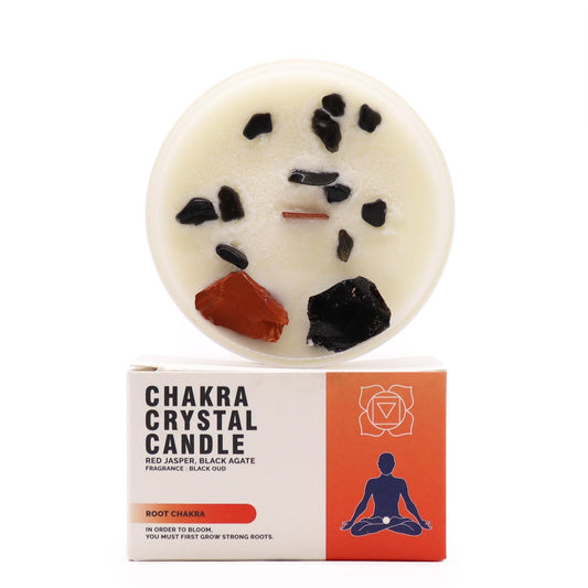 Chakra Kristallkerzen - Wurzelchakra