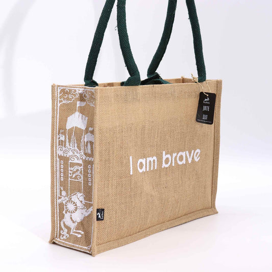 Hop Hare Jute Big Bag Ich Bin Mutig