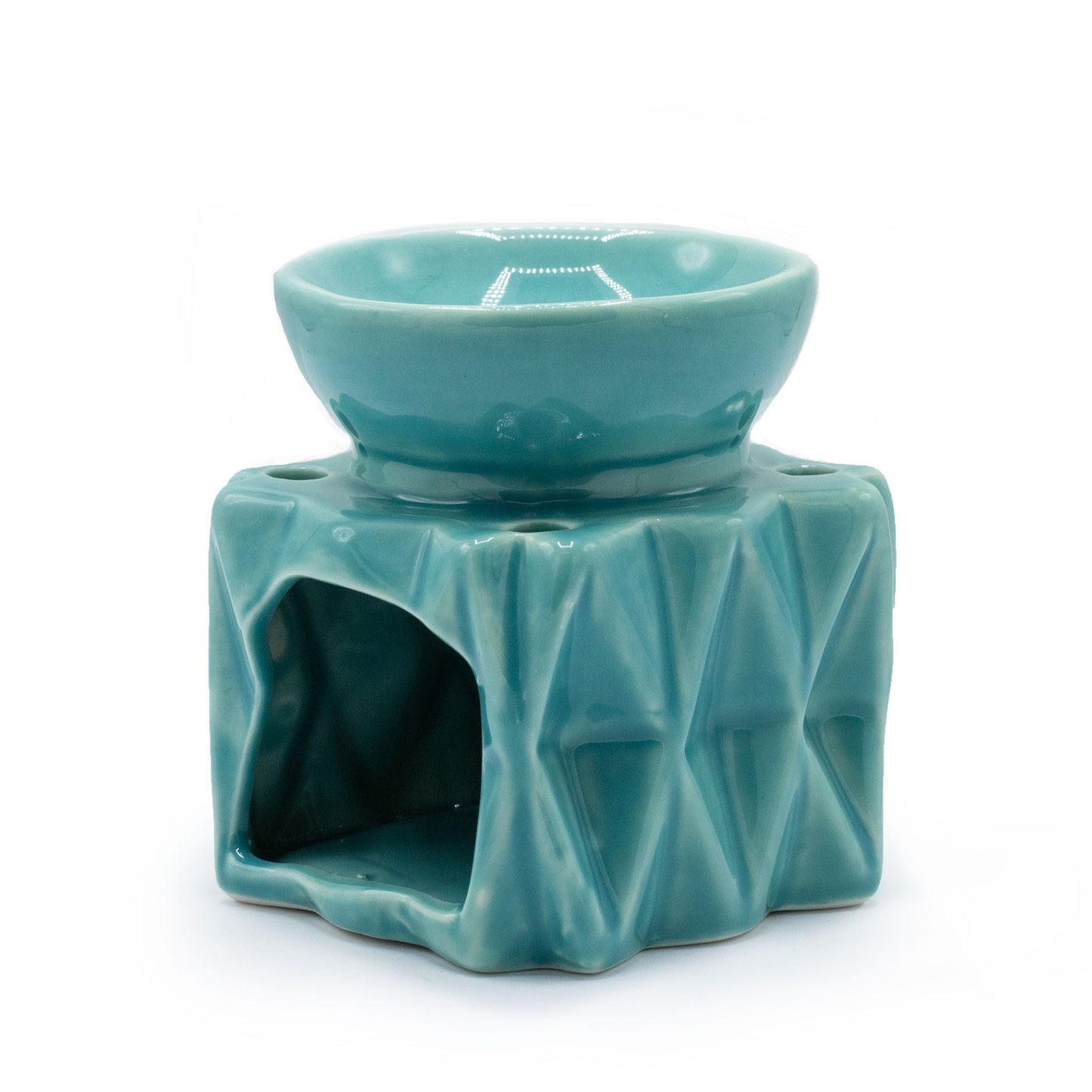 Öl Brenner Geometrisch Blau