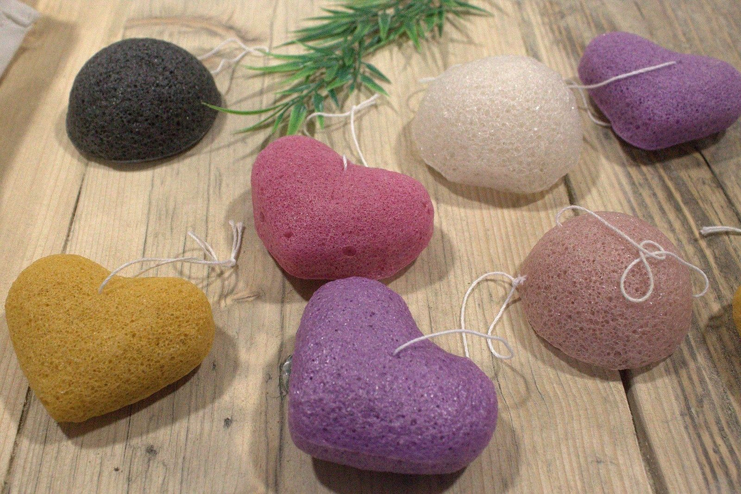 Konjac Herz Schwamm Lavendel