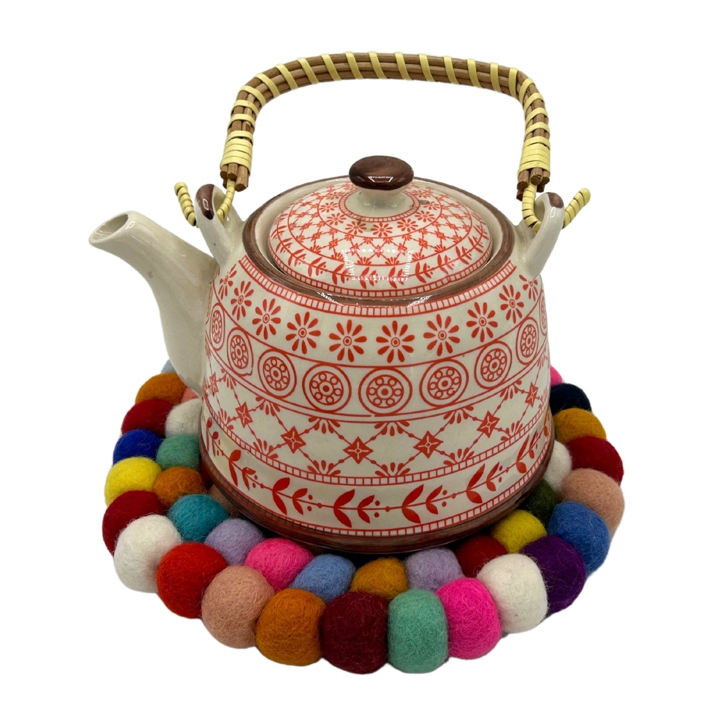 Filzball Runde Tischunterlage 20cm Bunt