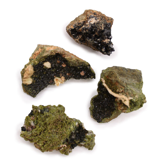 Epidot Mineralien Proben Ungefähr 10 Stück