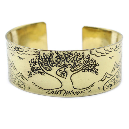 Messing Tibetanisches Mantra Armband Baum Des Lebens