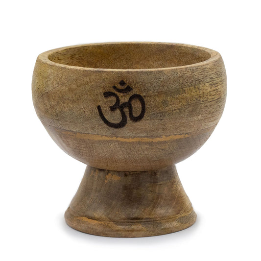 Lrg Ritualschale Räucherkegel Halter 11x10 cm - Om