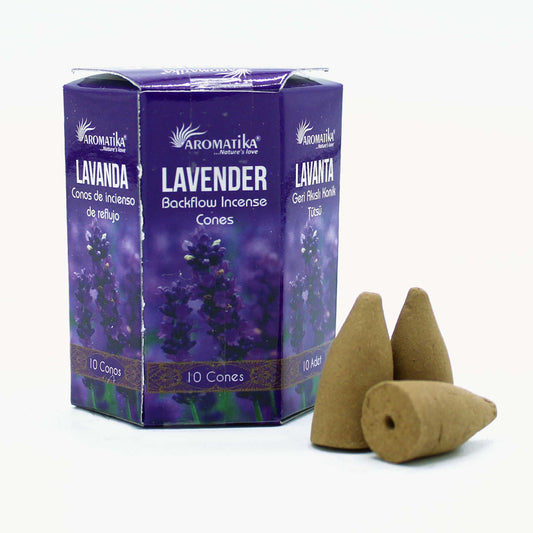 Masala Backflow Räucherstäbchen Set mit 10 Stück - Lavendel