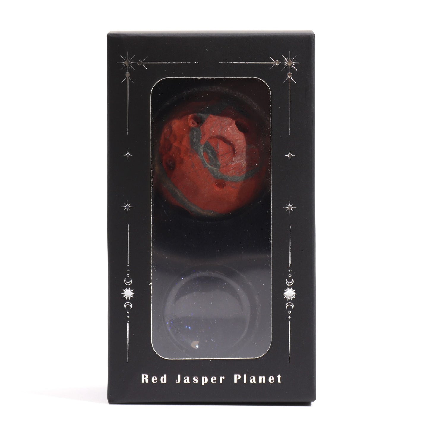 Roter Jaspis Planet Auf Sola Goldstein Stand 40mm 30x15mm Stand