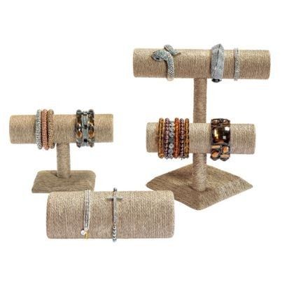 Großer Armreif "T" Ständer - Creme