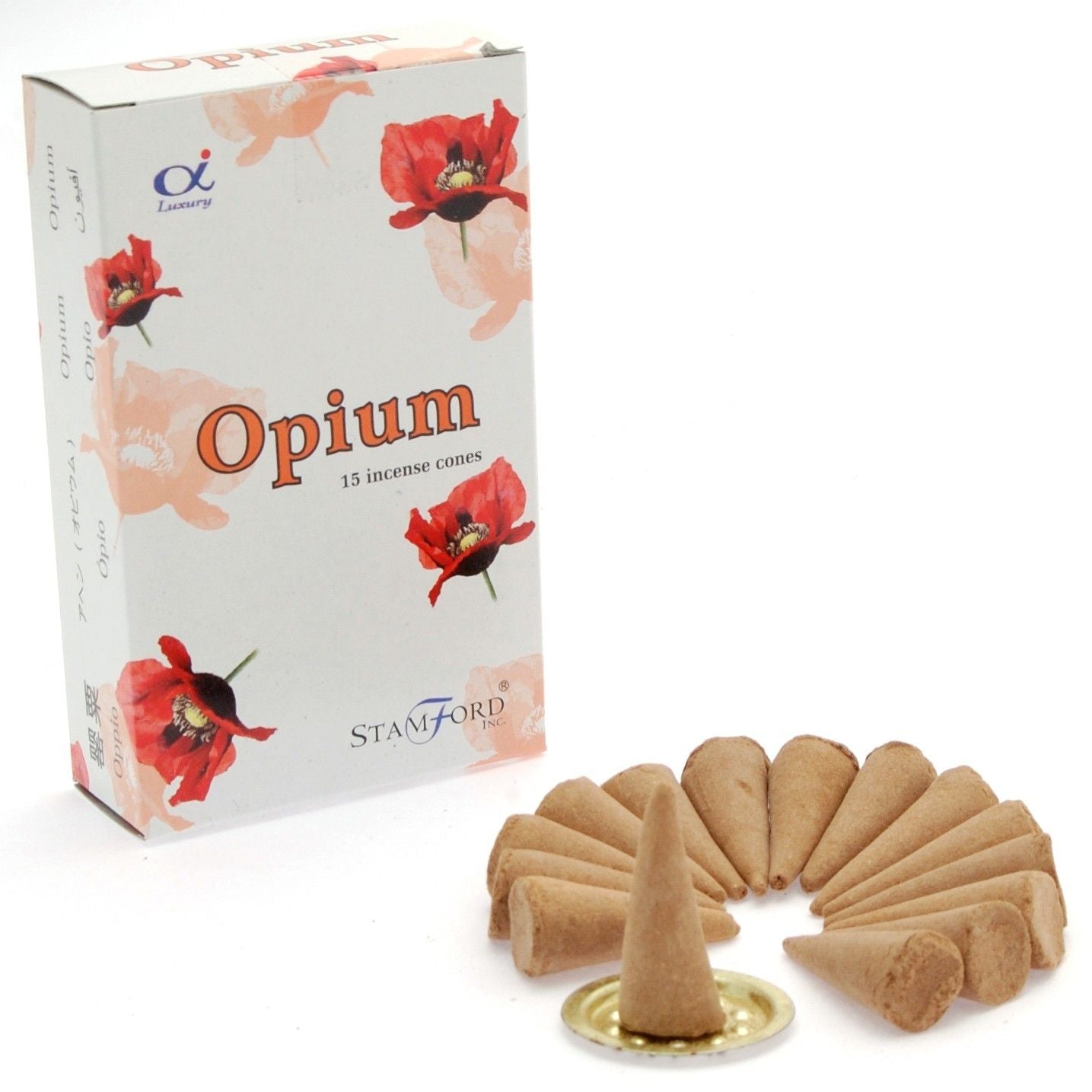 Opium Räucherkegel Stamford Premium Aromatische Düfte für Entspannung und Meditation