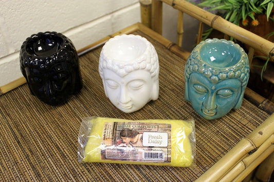 Buddha Öl Brenner Blau