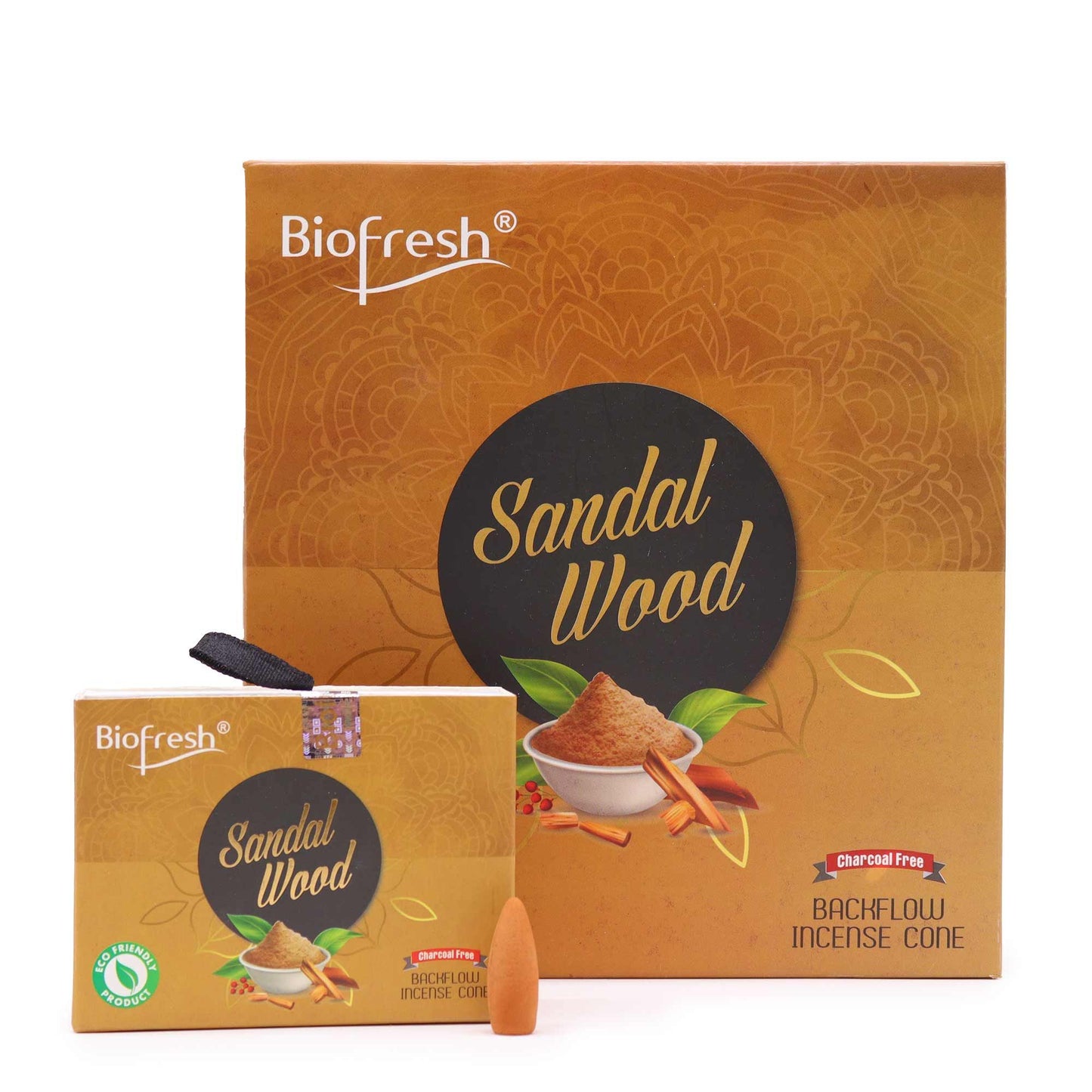 Biofresh Rückfluss Räucherkegel 40 Stück - Sandelholz